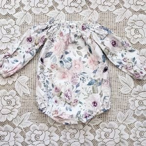 Floral Handmade Toddler Romper